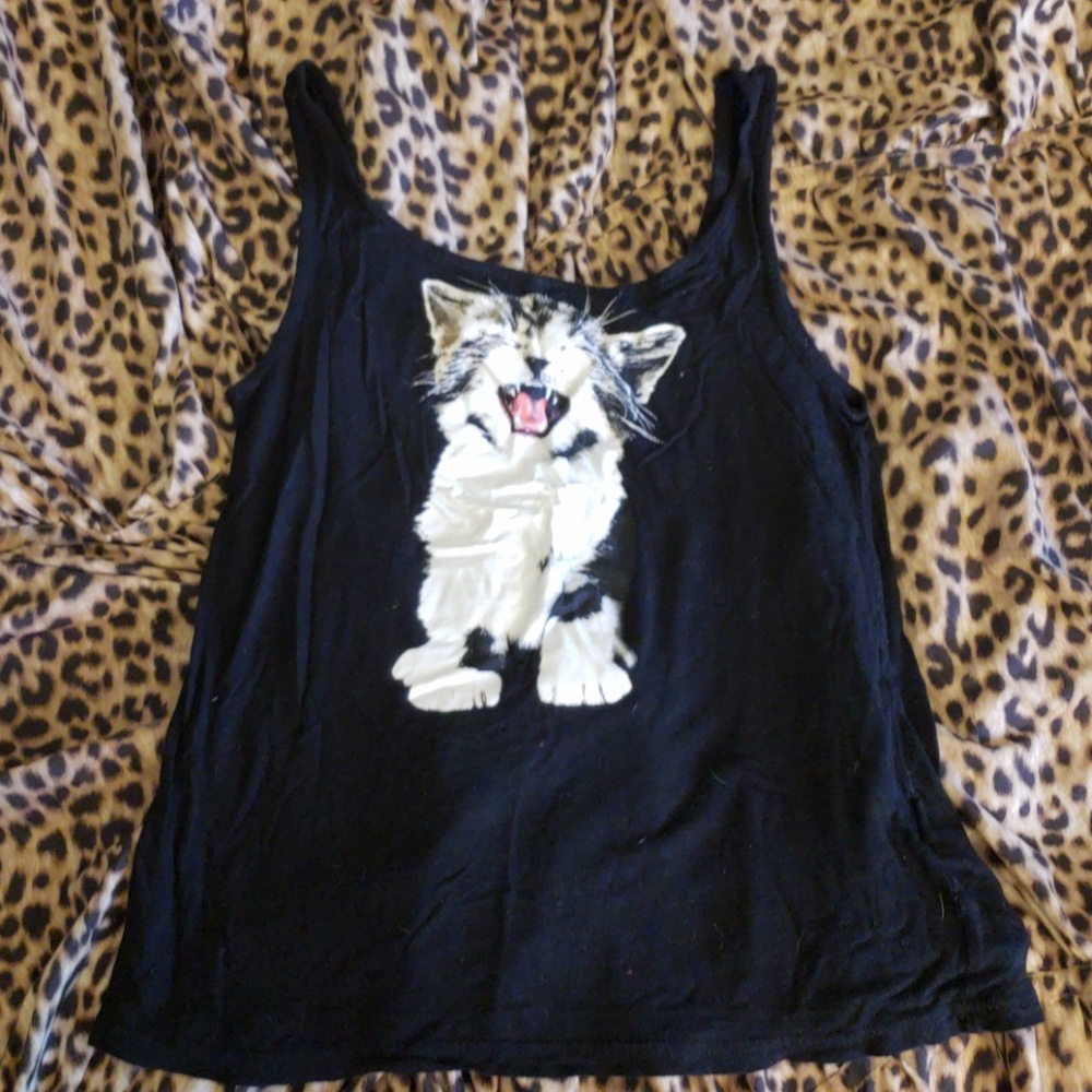 Kitty tank top xs